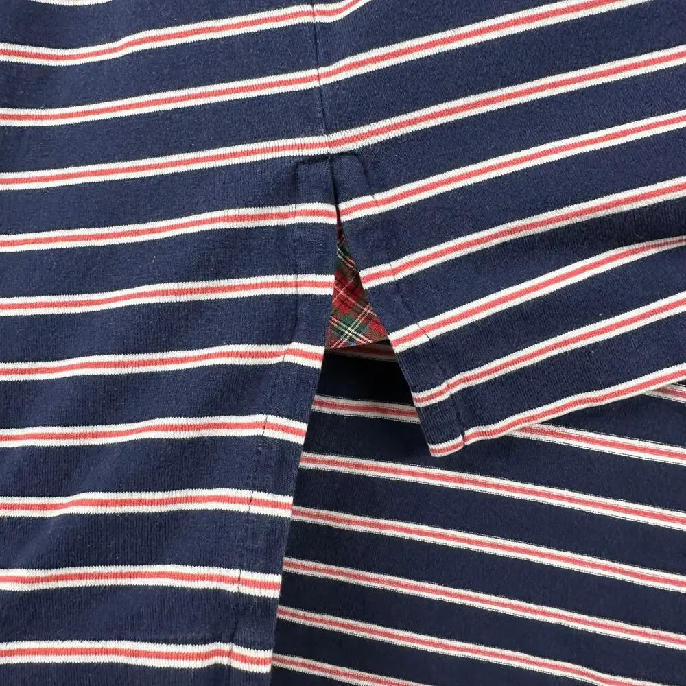 Polo Golf Ralph Lauren Shirt Mens XL Blue Red Striped Polo Stretch Lisle Pony